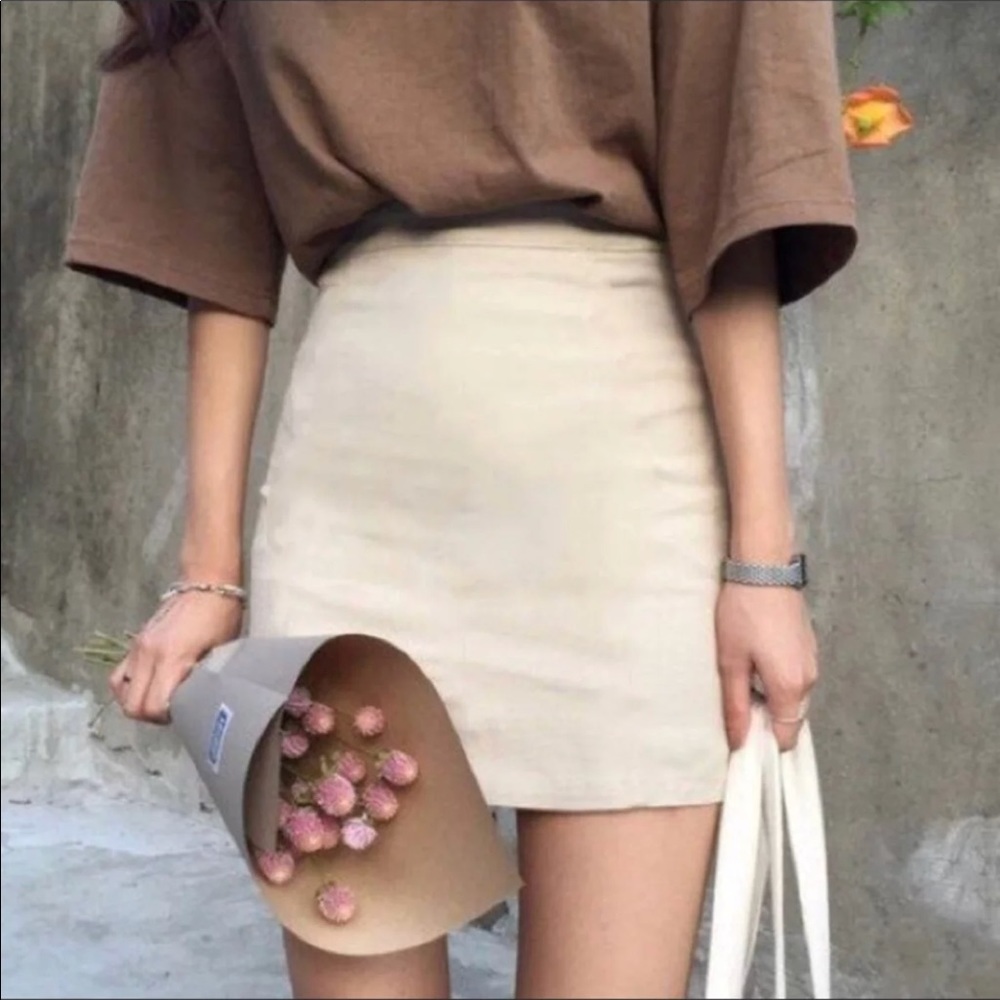 express taupe skirt